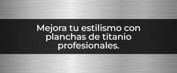 Planchas de titanio profesionales: ¡Pelo liso perfecto!